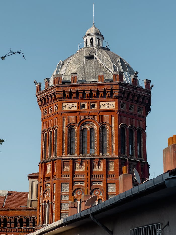 our-story View of the historic Phanar Greek Orthodox College in Istanbul against a clear blue sky.